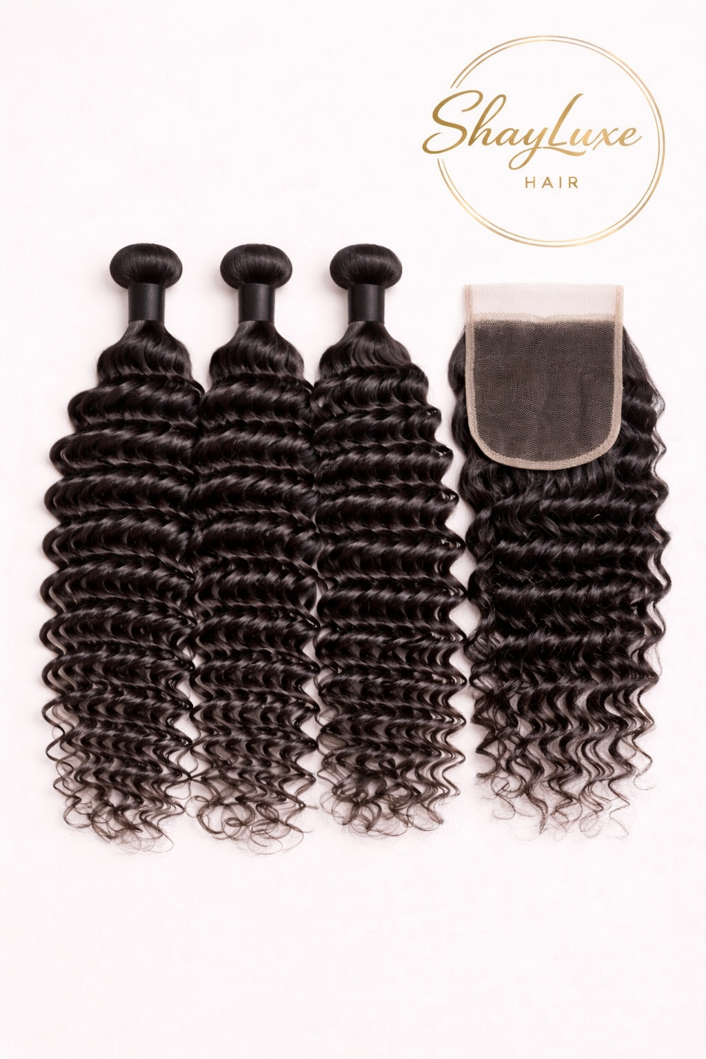 Signature Luxe Deep Wave Bundles + Closure